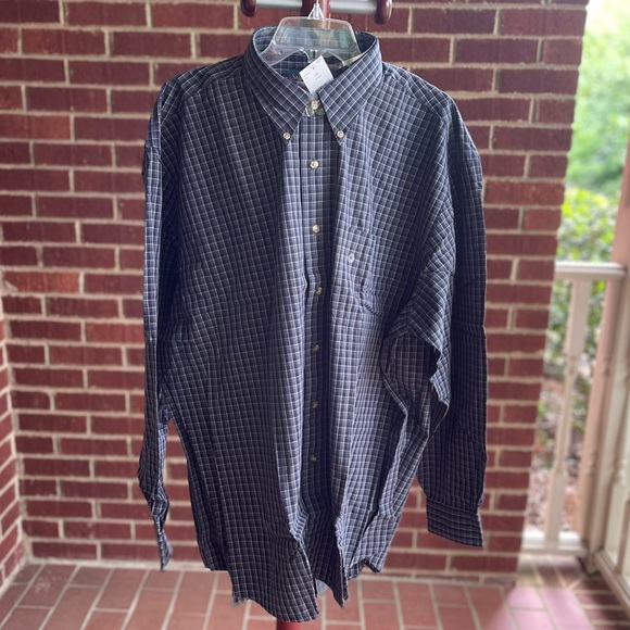 Saddlebred Other - Saddlebred Men’s Long Sleeve Button Down Cotton Shirt XXL New With Tag